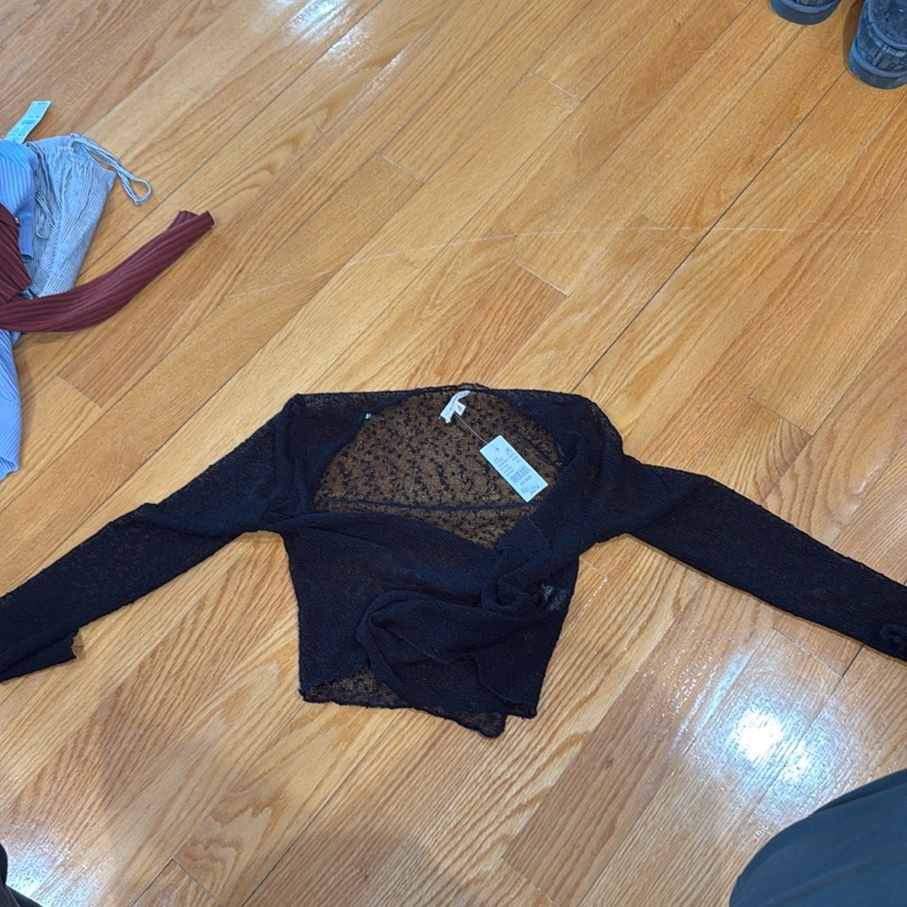 PAC SUN LA HEARTS SEE THROUGH CARDIGAN